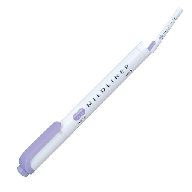 양면형광펜 양면라이너 마일드라이너 바이올렛