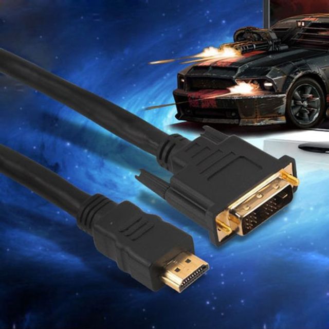 HDMI - DVI 케이블 표준형 5M PC 영상 연결 솔루션
