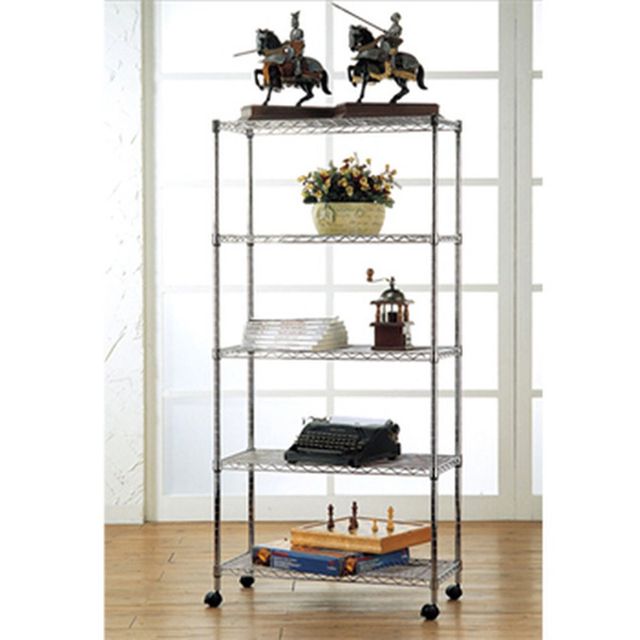 메탈렉 900 5단 수납장 90x34x150cm 높은 주방 정리 선반