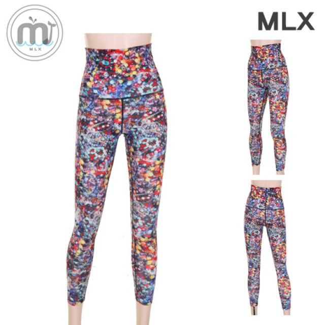 (MLX) 여자 화려한 패턴디자인 레깅스 요가복 DM_412 - 편안한 활동복