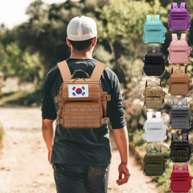 백팩 컴팩트한 패치로 꾸밀수 있는 실용적인 가방