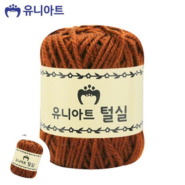 뜨개질털실 손뜨개질 지관실 연갈색