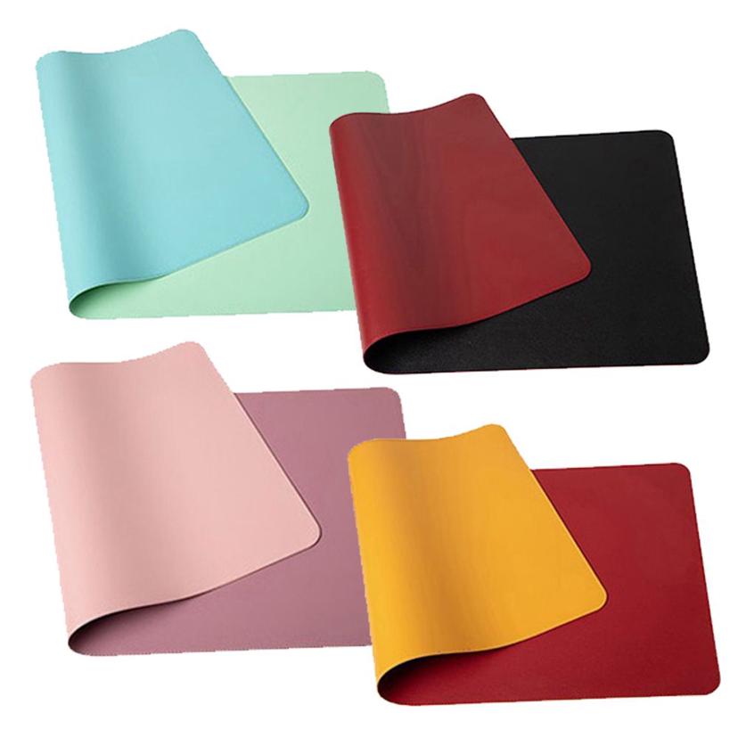 PU 인조가죽 양면 데스크패드 80x40cm Zizzy