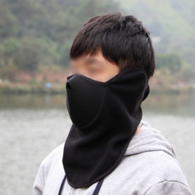 남성용 마스크형 넥워머 - 겨울 방한 일체형 목토시