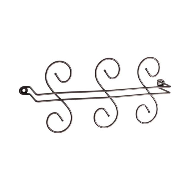 6구 물결 와인잔걸이 (브라운)