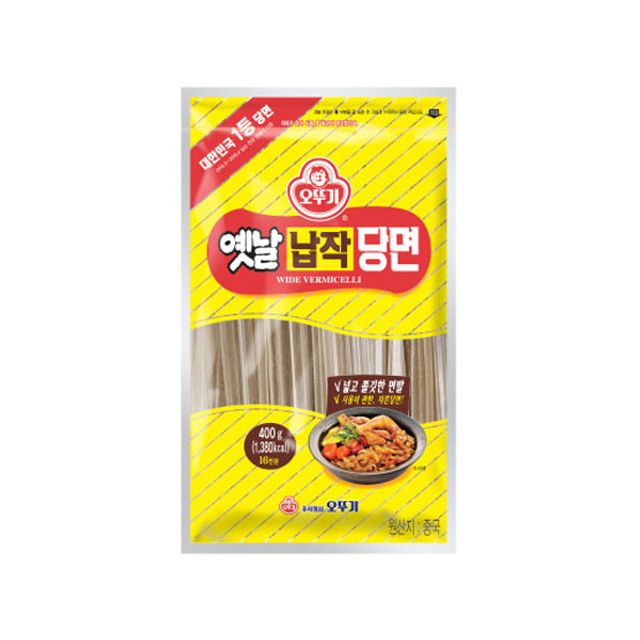 납작 당면 오뚜기 400G - 쫄깃한 식감의 당면