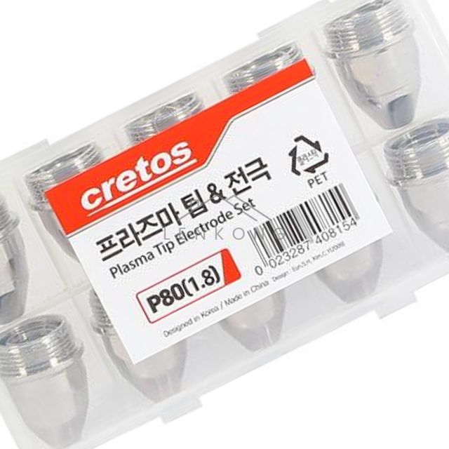 용접파츠 용접용품 CG 프라즈마팁 전극 P 80 1.8 10조