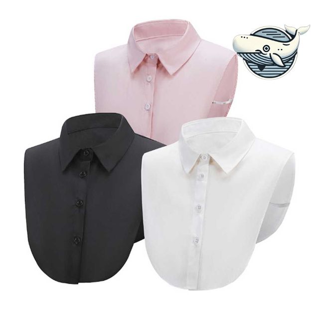 레이어드 스타일 페이크카라 멀티컬러 셔츠