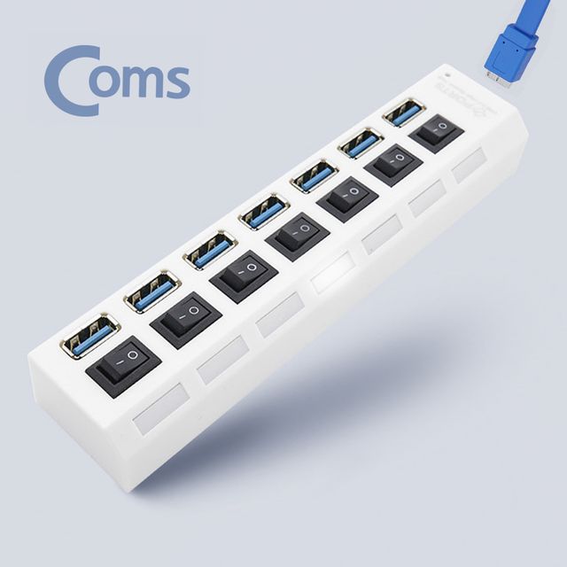 무전원 USB 3.0 허브, 개별스위치 7포트 USB허브