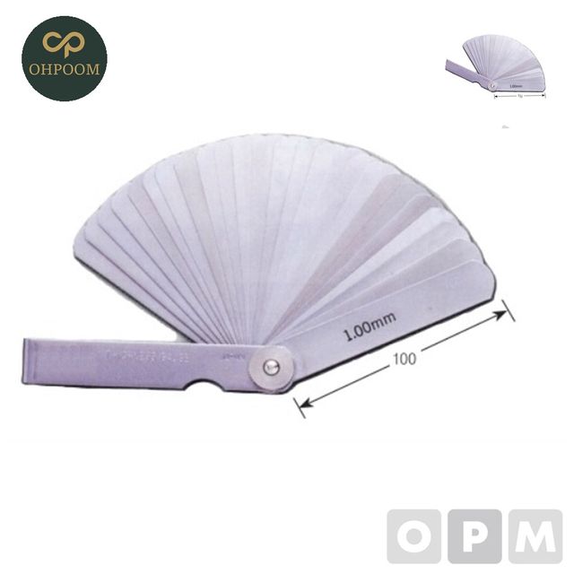 두께게이지 도장두께측정기 S치크니스게이지 12PCS 100 MT 0.04 3.0mm 1EA