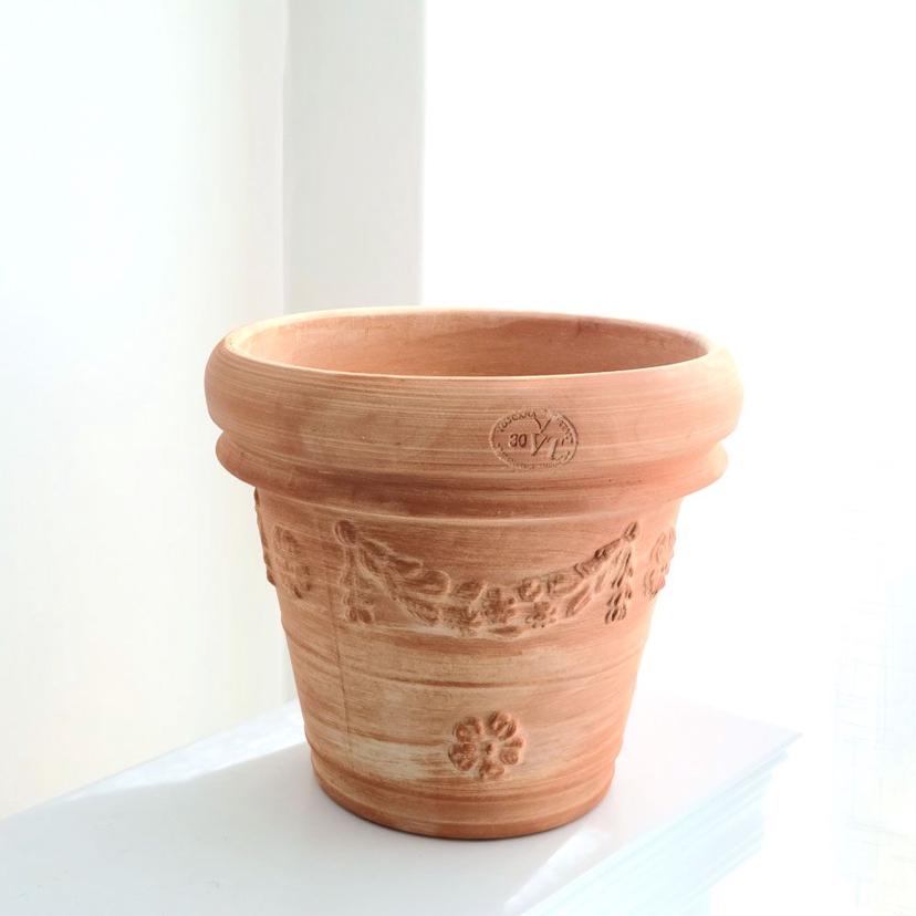 토스카나 테라코타 화분 30x26cm, 이탈리아 스타일 장식 토분