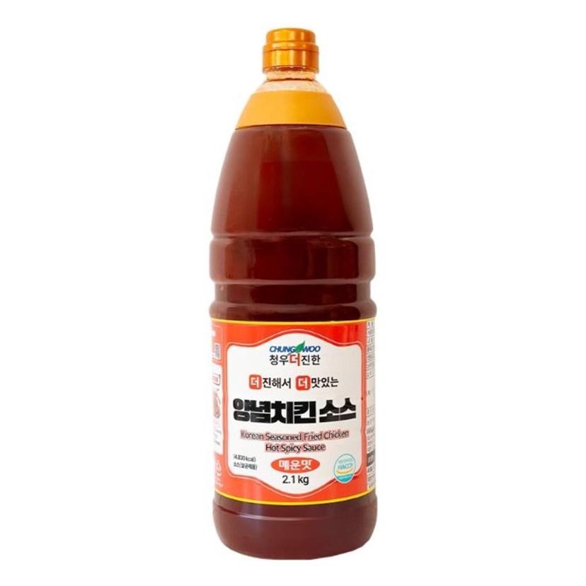 청우 매운맛 치킨 양념 소스 2.1kg 대용량 업소용