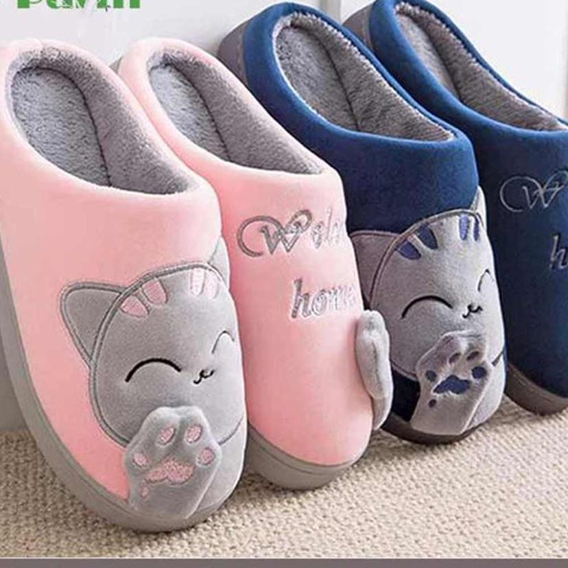 네이처스 파머 코튼 양털 고양이 슬리퍼 실내화