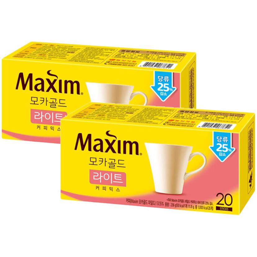 맥심 모카골드 라이트 커피믹스 40T 세트