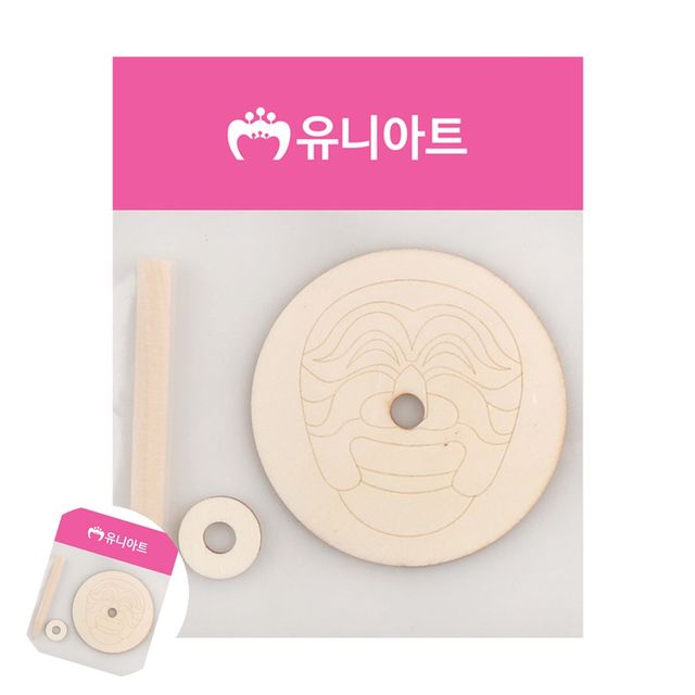 미술만들기 초등학생만들기 하회탈팽이 나라사랑