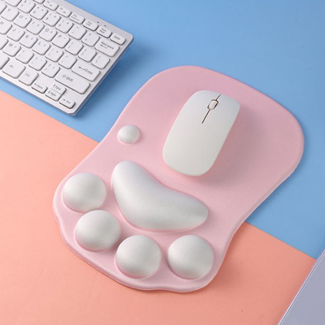 모찌 고양이 발바닥 손목쿠션 마우스패드 게이밍 패드