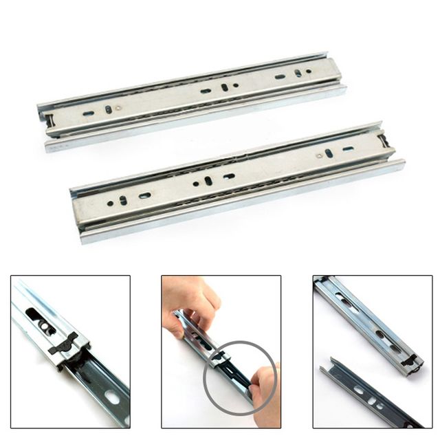 키보드판 렌지대 서랍 제작용 3단 볼레일 200mm 선택