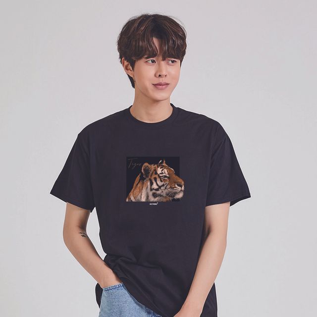 키밍 호랑이 TIGER 루즈핏 반팔티 박스티