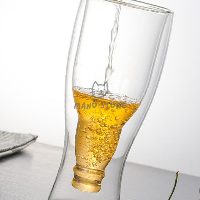 에이드 술 이중유리 맥주컵 400ml