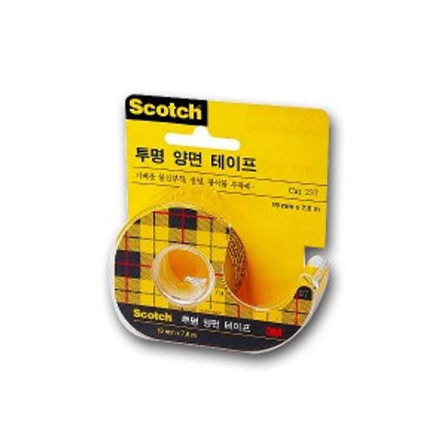 3M 투명 양면 테이프 사무용 포장 접착제 문구용품