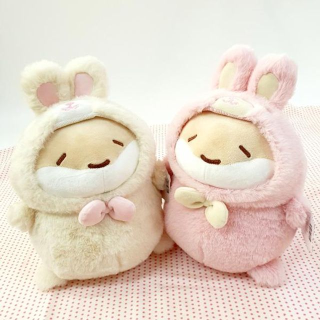 아라찌 토끼 인형 25cm 2종 세트 귀여운 인테리어 소품