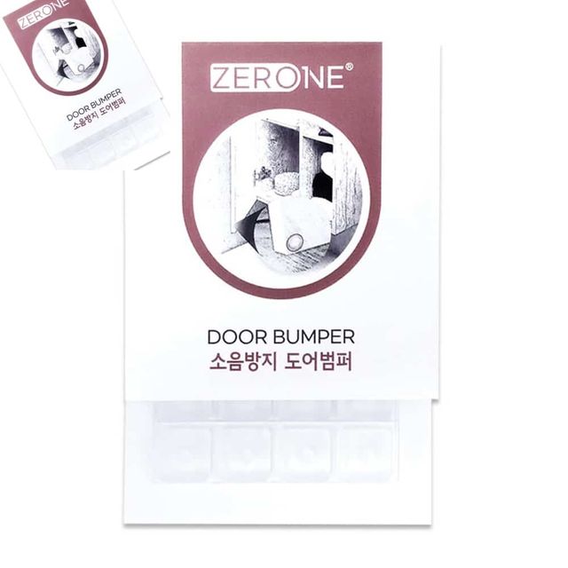 제로원 소음방지 도어 서랍 사각 17mm 7T 16개입 문범퍼 충격흡수패드 문콕방지가드 문꽝방지