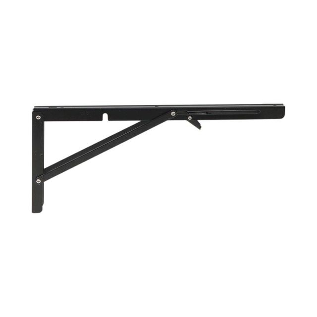 벽고정 접이식 선반대 2p 40cm 블랙