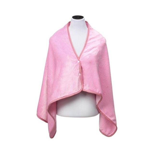 똑딱이 망토블랭킷 (70x130cm 핑크)