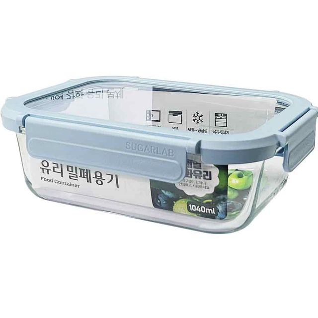 유리밀폐용기 1040ml 냉동밥용기 유리소분용기 밥소분용기 소분용기
