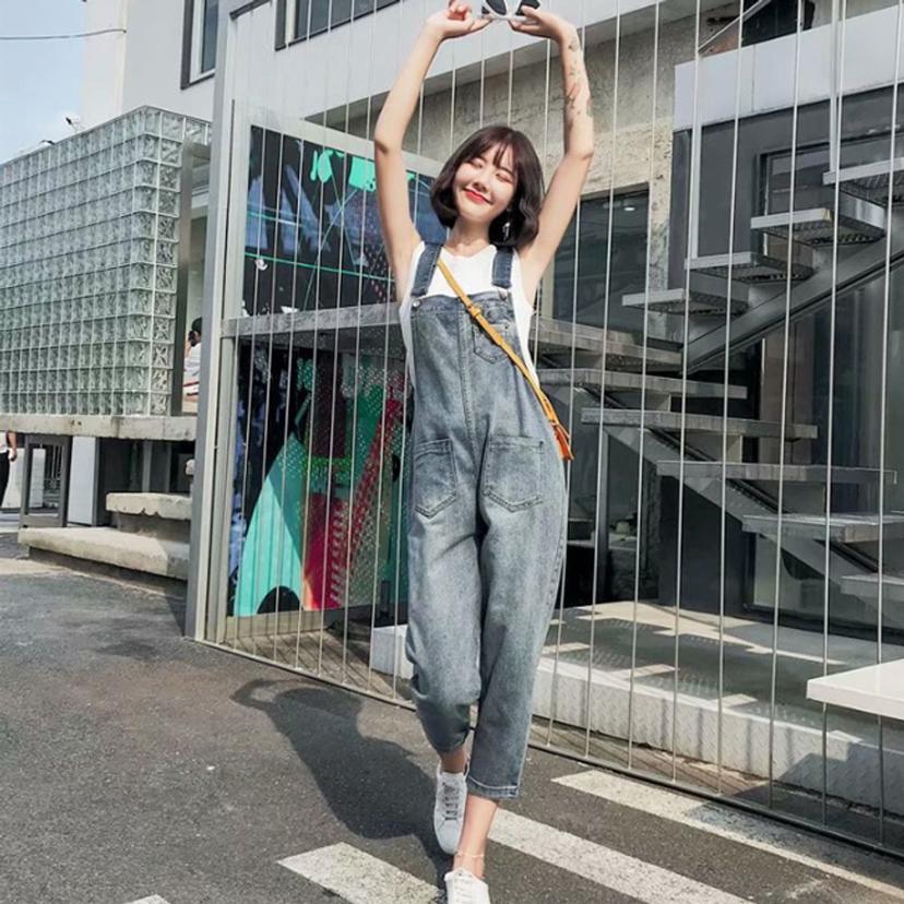 여성 데님 멜빵 팬츠 점프수트 HH-A33 캐주얼룩