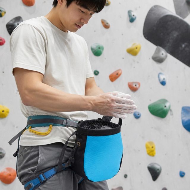 암벽등반 초크백 볼주머니 탄마가루 파우치 실내 보더링 클라이밍 용품