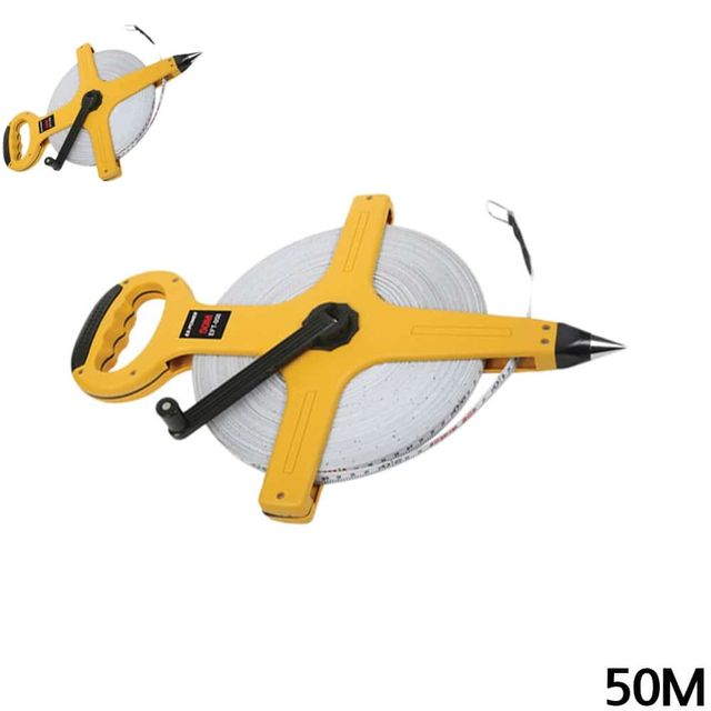 화이버줄자 13mm 50M 긴줄자 길이측정 대형줄자 건축줄자