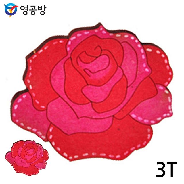 목재피규어 나무조립키트 우드아트 장미 3T 10개입 (연결구멍없음)