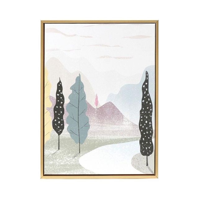 일러스트 캔버스 액자, 풍경 그림 인테리어 소품