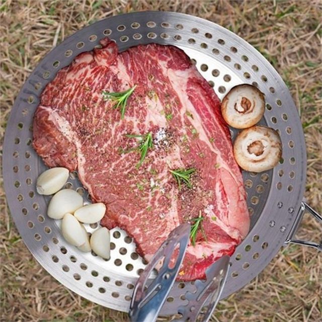 휴대용 캠핑용 석쇠 구이용 접이식 석쇠 바베큐 그릴 직화 수납