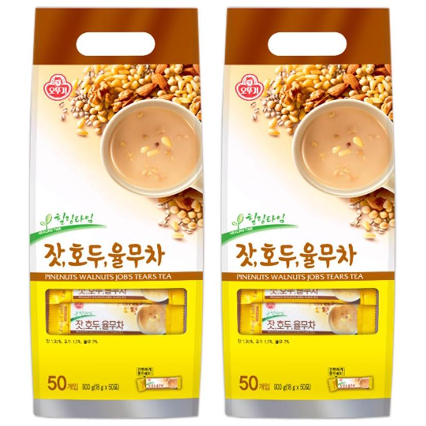 오뚜기 잣 호두 율무차 100T 대용량 건강차 세트