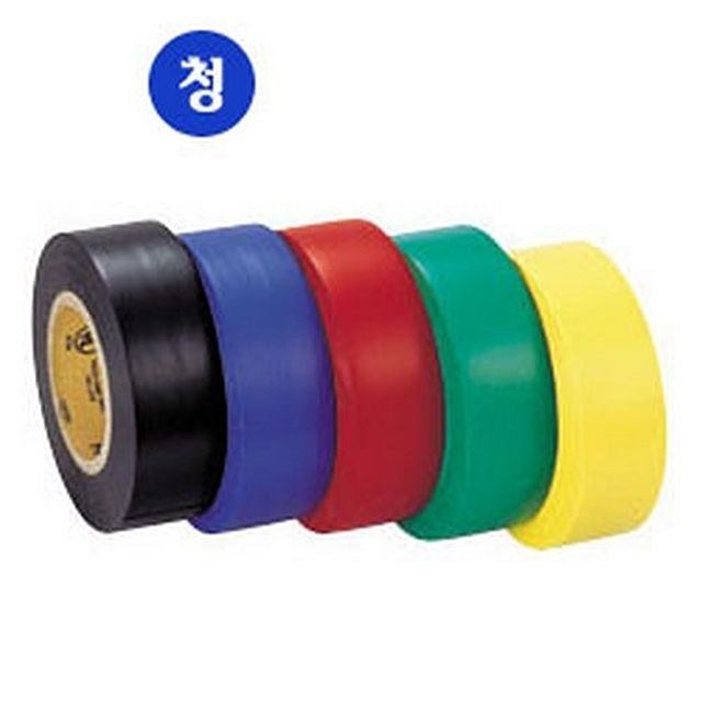 금성 청색 전기테이프 19mm×10M 내열성 우수 사무용