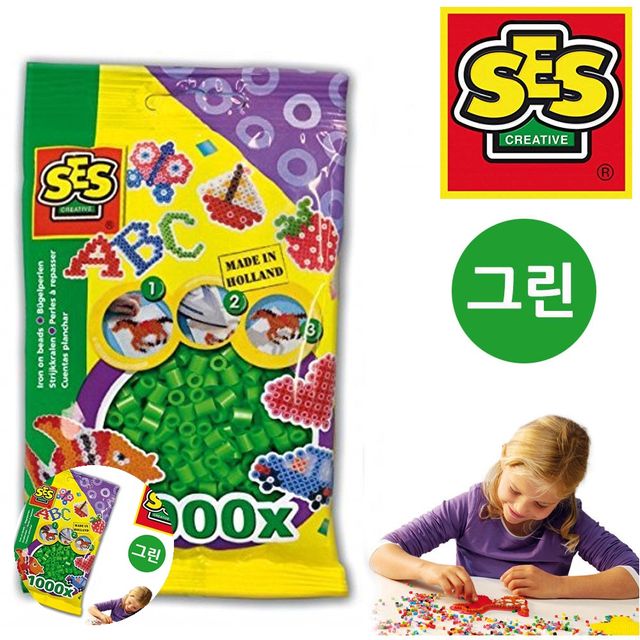 비즈공예비즈 아트비즈 비즈 그린 1000pcs