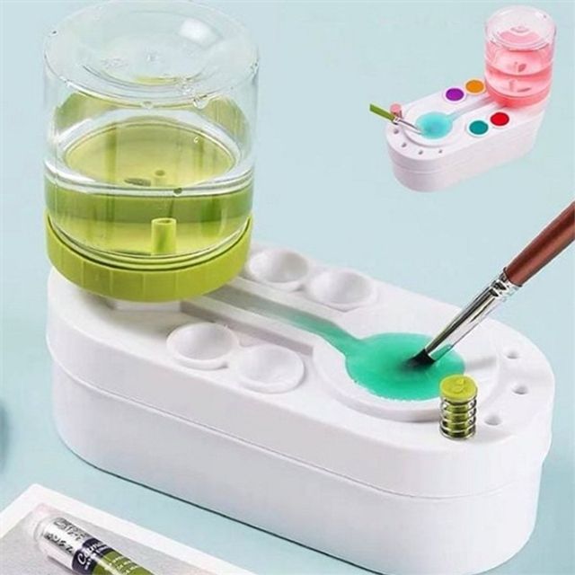 수채화 붓세 세척 250ML 그림 붓세 세척 브러쉬 미술 관리 세척기 거치대 팔레트 세척통 그리기 척도구