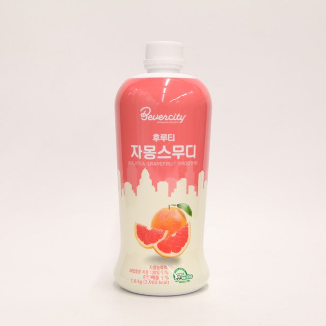 베버시티 후루티 자몽 스무디 1.8kg 대용량 카페 시럽