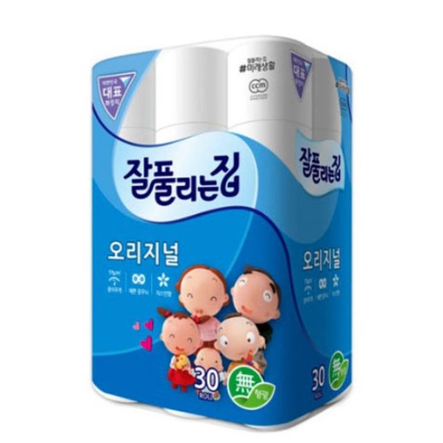 잘풀리는 오리지널 롤 화장지 플라워 30롤