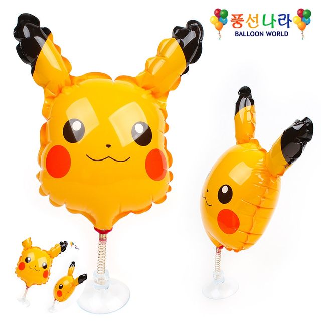 피카츄 캐릭터풍선 흔들 생일이벤트 풍선