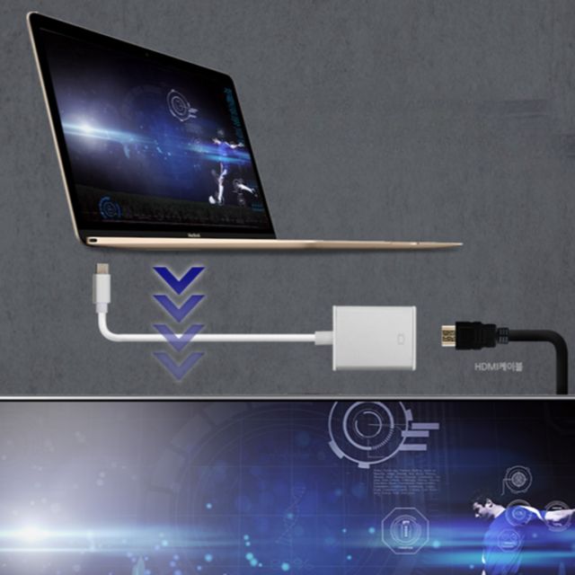 노트북 c 타입 hdmi 변환 모니터 c 타입 영상 컨버터