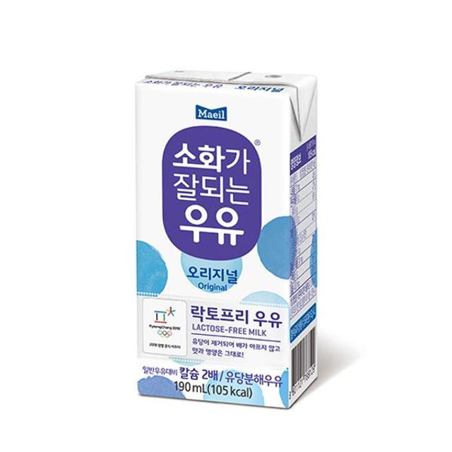 매일유업 소화가 잘되는 우유 190ml 24팩 멸균