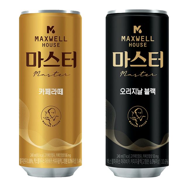 맥스웰 마스터 카페라떼 블랙 60캔 세트 240ml