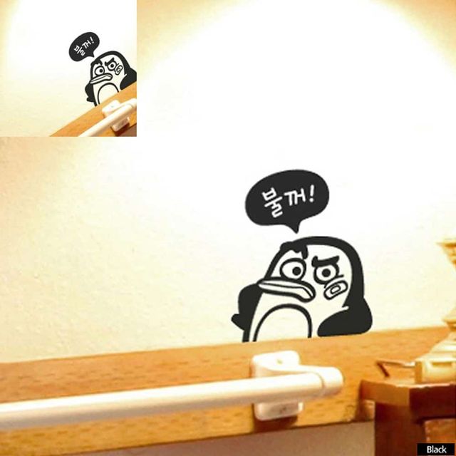 펭키 포인트스티커 스위치스티커 블랙 월스티커 셀프인테리어용품 인테리어스티커 꾸미기스티커