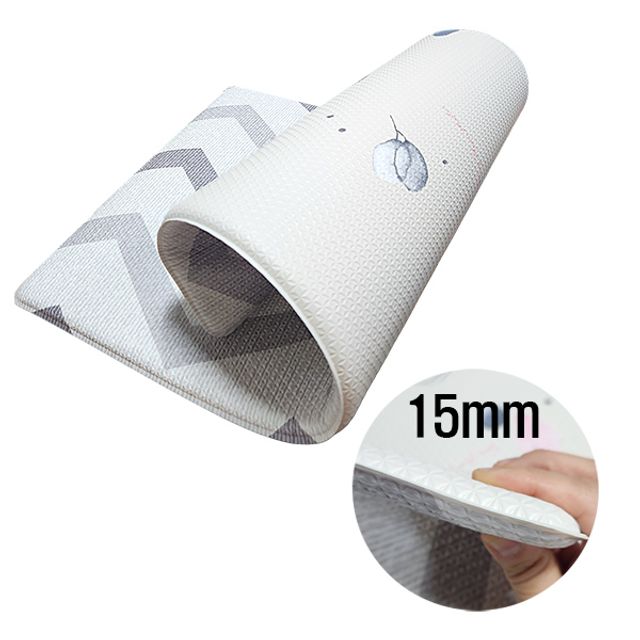 양면 PVC 주방 발매트 75x45cm - 꽃잎 패턴 푹신한 매트