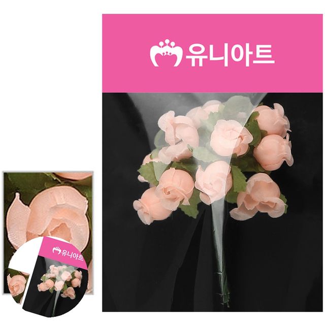 조화식물인테리어소품 인조조화 항장미 살구