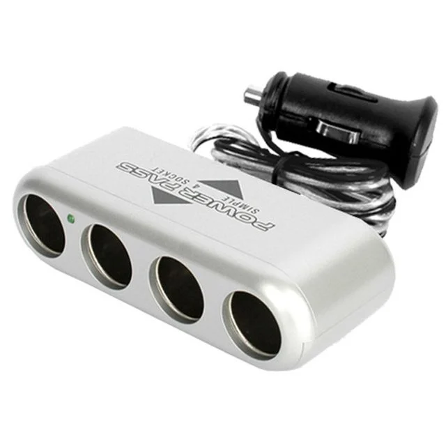 SF 심플4구 차량용 멀티소켓 12V, 안정된 전원 공급