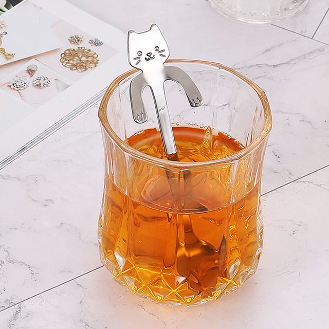 고양이팔 컵걸이 티스푼 거치대 스텐 홈카페